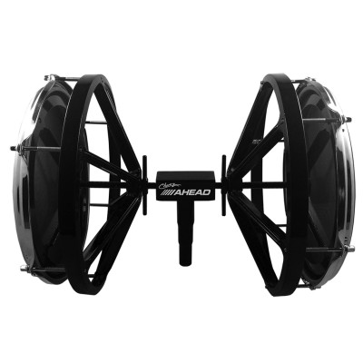 Marching Bass Drum Practice Pad, 10" Tuneable Mesh Heads , 14" Wide, Adapts to Most Any Cym Stand Base