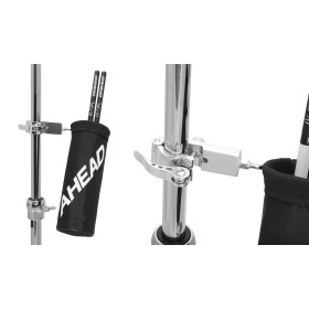 AHEAD Compact Stick Holder, Quick Release Clamp, Ballistic Flat Folding Sack, Fits.625" to 1.0" tubi