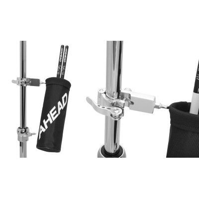AHEAD Compact Stick Holder, Quick Release Clamp, Ballistic Flat Folding Sack, Fits.625" to 1.0" tubing