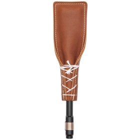 LEATHER SLAP Beater, Heavy Nylon Brush, Leather over Blade Brush, Heavy (for bass drum or cajon)