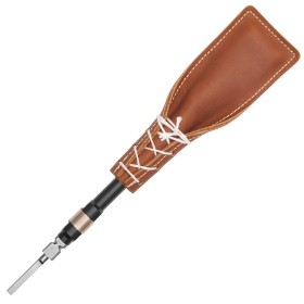 LEATHER SLAP Beater, Heavy Nylon Brush, Leather W/Shaft