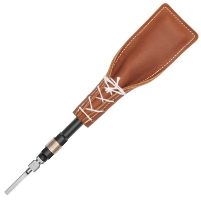 LEATHER SLAP Beater, Heavy Nylon Brush, Leather W/Shaft