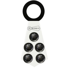 Neck Tie, 11"x 4.5", w/5 Tambourine Chimes