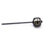 R/T 69 KICK BEATER- Black Wood Ball, Black Shaft - Silver Iron Cross (Long 11.00)