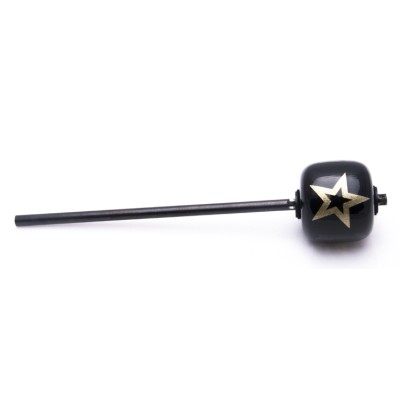 R/T 69 KICK BEATER- Black Wood Ball, Black Shaft - Silver Star (Long 11.00)