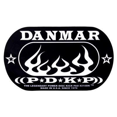 DOUBLE KICK BASS DRUM IMPACT PAD- Flame