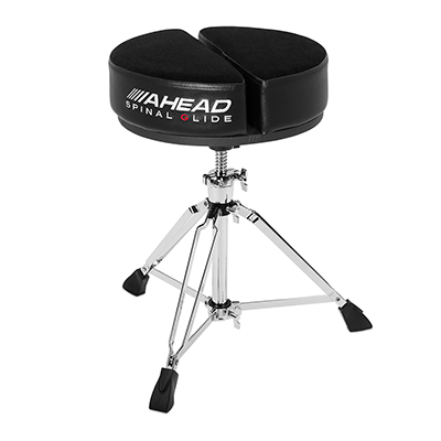14" Spinal G Round 4" Black Cloth Top/Black Sides, 3 Leg Base, 18" to 24"  with back rest and 3 -legged