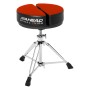 14" Spinal G Round 4" Red Cloth Top/Black Sides, 3 Leg Base, 18" to 24"  with back rest and 3 -legged