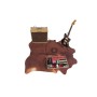 VEGAN COW BETSY - RED BROWN 185x160cm