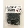 100 Pack Nylon Tension Rod Washers - Black