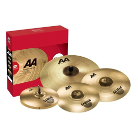 SABIAN AA Raw Bell Set. Hi-hat 14". Crash 16". Crash 18" Ride 21" Dry