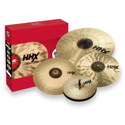 HHX EXTREME GROOVE PACK. Hit-Hat 15". Crash 17". Crash 19". Ride 21"
