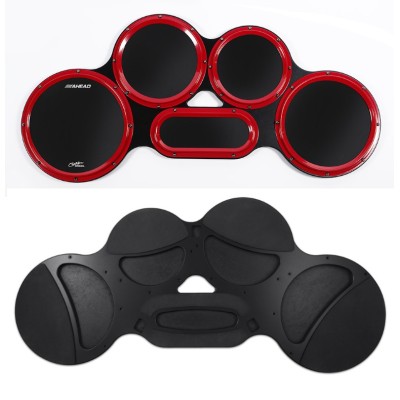 S-Hoop Chaves Tenor Pad, 4/5/6 Combination w/BLACK Gum Surfaces, RED S-HOOPS