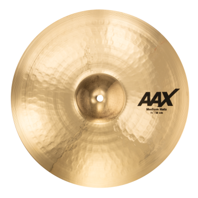SABIAN 15" AAX Medium Hi-Hats Brilliant Finish