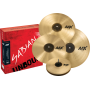 SABIAN AAX Promotional Set. Hi-Hats 14" Medium. Crash 16" Thin. Crash 18" Thin. Ride 21" Medium