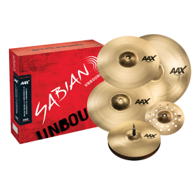 SABIAN AAX Praise Worship Set Brilliant Finish.Aero Splash10".H-H14".Med.Crash16" Plosion.Crash18" Plosion.Ride 21"Raw Bell Dry