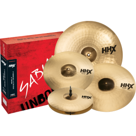 SABIAN HHX Performance Set Brilliant Finish. Hit-Hat 14" Medium Crash 16" Thin Crash 18" Thin Ride 21" Thin.