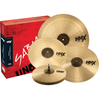 SABIAN HHX Performance Set. Hit-Hat 14" Medium Crash 16" Thin Crash 18" Thin Ride 21" Thin.