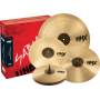 SABIAN HHX Performance Set. Hit-Hat 14" Medium Crash 16" Thin Crash 18" Thin Ride 21" Thin.