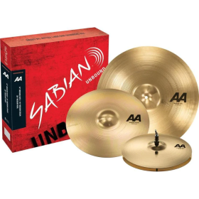 SABIAN AA Performance Set. Hi-hat 14" Medium. Crash 16" Medium. Ride 20" Medium