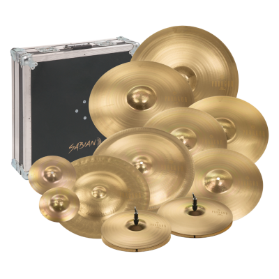 SABIAN Paragon Neil Peart Complete Set Brilliant Finish /Flight. Splash 8".10", H-H13",14",Crash16",18",20",China19",20",Ride22"