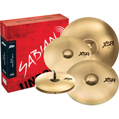 SABIAN XSR Performance Set.  Hit-Hat 14", Crash 16" Fast, Ride 20" Crash 18" FREE