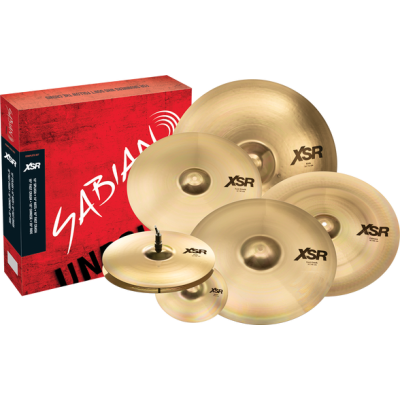 SABIAN XSR Complete Set. Splash 10", Hit-Hat 14", Crash 16",18" Fast, China 18 Ride 20".