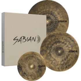 SABIAN STRATUS DRY PERFORMANCE SET. 15" H-H, 19" CRASH, RIDE 22"