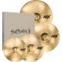 SABIAN AAX Promotional Set Brilliant Finish Hi-Hats 14" Medium, Crash16" Thin Crash, Ride 21" Medium. 18" Thin Crash FREE