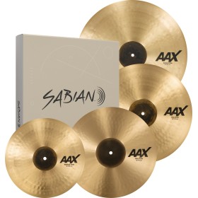 SABIAN AAX Promotional Set. Hi-Hats 14" Medium. Crash 16" Thin. Ride 21" Medium.  Crash 18" Thin FREE