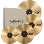 SABIAN AAX Promotional Set. Hi-Hats 14" Medium. Crash 16" Thin. Ride 21" Medium.  Crash 18" Thin FREE