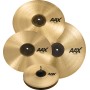 SABIAN AAX Promotional Set. Hi-Hats 14" Medium. Crash 16" Thin. Ride 21" Medium.  Crash 18" Thin FREE