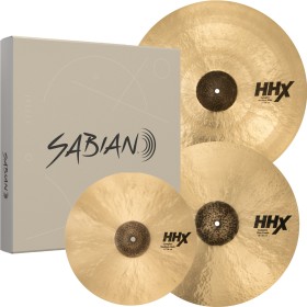 SABIAN HHX Complex Performance Set. Hit-Hats 15" Medium. Crash 19" Thin. Ride 22" Medium