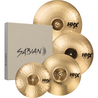 SABIAN HHX Performance Set Brilliant Finish. Hit-Hat 14" Medium Crash 16" Thin Crash 18" Thin Ride 21" Thin