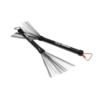 WINCENT STEEL WIRE BRUSH MEDIUM 33M (Steel/Real Rubber)
