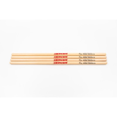 WINCENT HICKORY TIMBAL STICK 2 PAIRS SIGNATURE (EL PANA ABANICO) RE-DESIGNED!