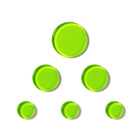 SlapKlatz MINI - 6 Gel Pads w/case - Alien Green