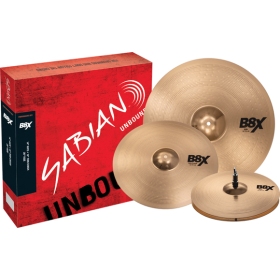 SABIAN B8X Performance Set. Hi-Hats 14". Crash 16" Thin, Ride 20"