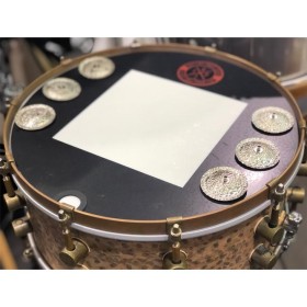 14" Medford Square w/ White Copper Jingles