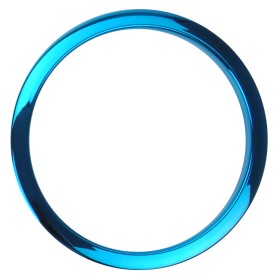 6" Blue Chrome Drum O's