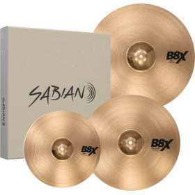 SABIAN B8X Performance Set. Hi-Hats 14". Crash 16" Thin, Ride 20"