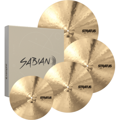 SABIAN STRATUS PROMOTIONAL SET 14" H-H, 16" CRASH, 18" CRASH, RIDE 20"