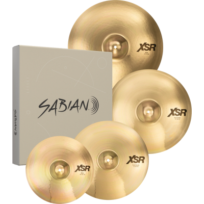 SABIAN XSR Performance Set.  Hit-Hat 14", Crash 16" Fast, Ride 20" Crash 18" FREE
