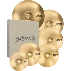 SABIAN XSR Super Set. Splash 10", Hit-Hat 14", Crash 14",16",18" Fast, Ride 20".