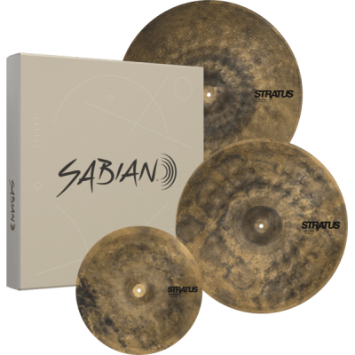 SABIAN STRATUS DRY PERFORMANCE SET. 15" H-H, 19" CRASH, RIDE 22"